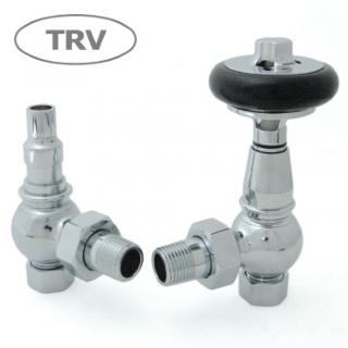 Amberley TRV Cast Iron Radiator Valve - Chrome